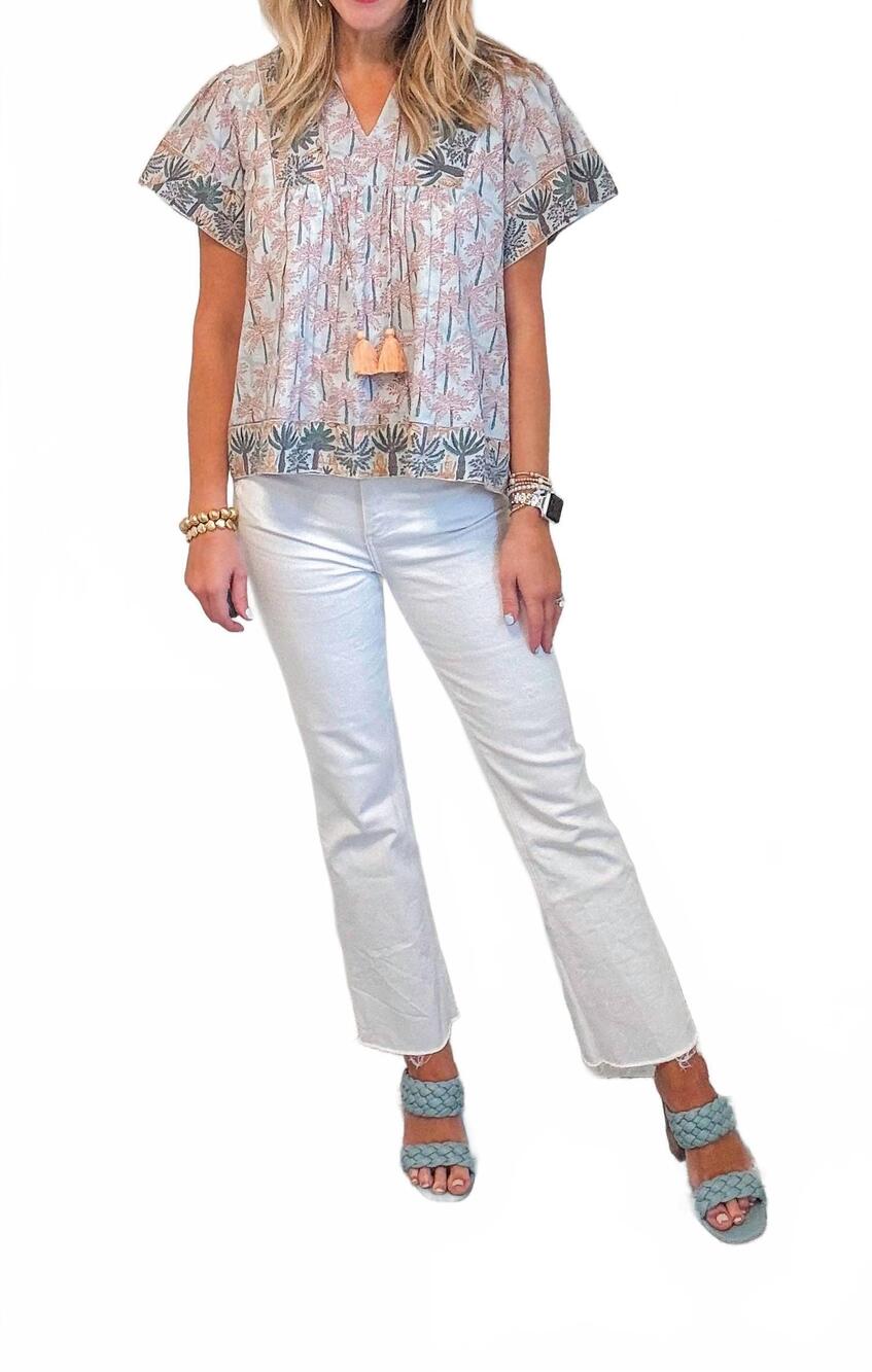 NEW PISTOLA lennon high rise crop flare jeans in white